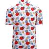 image:imageAlex Vando Mens Hawaiian Golf Shirt Moisture Wicking Digital Print Golf Shirts for Men90 Red Circle
