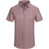 image:imageAlex Vando Mens Button Down Shirts Wrinkle Free 4Way Stretch Short Sleeve Business Casual Shirt744 Orange