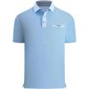 image:imageAlex Vando Mens Golf Shirts Moisture Wicking QuickDry Short Sleeve Print Performance Polo Shirts for MenBluedotwhite