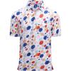 image:imageAlex Vando Mens Hawaiian Golf Shirt Moisture Wicking Digital Print Golf Shirts for Men90 Blue Circle