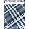image:imageAlex Vando Mens Big Plaid Button Down Shirts Wrinkle Free 4Way Stretch Print Business Casual Shirt29 DustyblueWhite