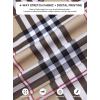 image:imageAlex Vando Mens Big Plaid Button Down Shirts Wrinkle Free 4Way Stretch Print Business Casual Shirt30 BrownWhite