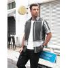 image:imageAlex Vando Mens Big Plaid Button Down Shirts Wrinkle Free 4Way Stretch Print Business Casual Shirt40 BlackGrey