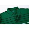 image:imageAlex Vando Mens Golf Shirt Moisture Wicking QuickDry Short Sleeve Casual Polo Shirts for MenGreen Stripe 87