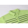 image:imageAlex Vando Mens Golf Shirt Moisture Wicking QuickDry Short Sleeve Casual Polo Shirts for MenLtgreen Stripe 87