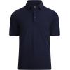 image:imageAlex Vando Mens Golf Shirt Moisture Wicking QuickDry Short Sleeve Casual Polo Shirts for MenNavy Stripe 87
