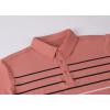 image:imageAlex Vando Mens Golf Shirt Moisture Wicking QuickDry Short Sleeve Casual Polo Shirts for MenRose Stripe 87