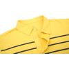 image:imageAlex Vando Mens Golf Shirt Moisture Wicking QuickDry Short Sleeve Casual Polo Shirts for MenYellow Stripe 87