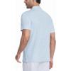 image:imageAlex Vando Mens Printed Golf Shirt Cooling Performance Short Sleeve Stretch Dress Polo Shirts MenBlue Dots Check