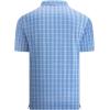 image:imageAlex Vando Mens Printed Golf Shirt Cooling Performance Short Sleeve Stretch Dress Polo Shirts MenBlue White Check