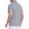 image:imageAlex Vando Mens Printed Golf Shirt Cooling Performance Short Sleeve Stretch Dress Polo Shirts MenNavy Grey Check