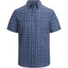 image:imageAlex Vando Mens Big Plaid Button Down Shirts Wrinkle Free 4Way Stretch Print Business Casual Shirt68 Navy With Print