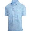 image:imageAlex Vando Mens Golf Shirt Moisture Wicking QuickDry Short Sleeve Casual Polo Shirts for MenBlue Stripe 509