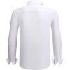 image:imageAlex Vando Mens Cotton Stretch Dress Shirt Regular Fit Fashion Contrast Button Down Business Casual ShirtsWhite
