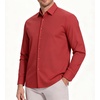 image:imageAlex Vando Mens Stretch Dress Shirt Regular Fit Long Sleeve Wrinkle Resistant Business Casual Shirt for Office WorkRed