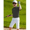 image:imageAlex Vando Boys Polo Shirt Hawaiian Golf Short Sleeve Moisture Wicking Quick Dry Stretch Print Casual Summer TopsBlackgolf