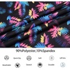 image:imageAlex Vando Boys Polo Shirt Hawaiian Golf Short Sleeve Moisture Wicking Quick Dry Stretch Print Casual Summer TopsBlackleaves