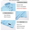 image:imageAlex Vando Boys Polo Shirt Hawaiian Golf Short Sleeve Moisture Wicking Quick Dry Stretch Print Casual Summer TopsBluedots