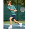 image:imageAlex Vando Boys Polo Shirt Hawaiian Golf Short Sleeve Moisture Wicking Quick Dry Stretch Print Casual Summer TopsGreensightseeing