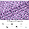 image:imageAlex Vando Boys Polo Shirt Hawaiian Golf Short Sleeve Moisture Wicking Quick Dry Stretch Print Casual Summer TopsPurplewhitegolf