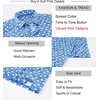 image:imageAlex Vando Boys Polo Shirt Hawaiian Golf Short Sleeve Moisture Wicking Quick Dry Stretch Print Casual Summer TopsRoyalwhiteball