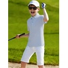 image:imageAlex Vando Boys Polo Shirt Hawaiian Golf Short Sleeve Moisture Wicking Quick Dry Stretch Print Casual Summer TopsWhitediamond