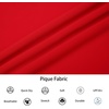 image:imageAlex Vando Mens Golf Shirt Moisture Wicking QuickDry Solid Short Sleeve Polo Shirts for MenRed 100