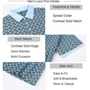 image:imageAlex Vando Mens Polo Shirts Short Sleeve Regular Fit Fashion Designed ShirtBlue Lace