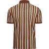 image:imageAlex Vando Mens Polo Shirts Short Sleeve Regular Fit Fashion Designed ShirtBlue Multi Lace