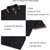 image:imageAlex Vando Mens Polo Shirts Short Sleeve Regular Fit Fashion Designed ShirtFashion Black