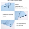 image:imageAlex Vando Mens Polo Shirts Short Sleeve Regular Fit Fashion Designed ShirtFashion Blue