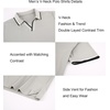 image:imageAlex Vando Mens Polo Shirts Short Sleeve Regular Fit Fashion Designed ShirtFashion Grey