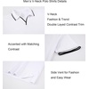 image:imageAlex Vando Mens Polo Shirts Short Sleeve Regular Fit Fashion Designed ShirtFashion White