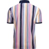 image:imageAlex Vando Mens Polo Shirts Short Sleeve Regular Fit Fashion Designed ShirtPink Multi Lace