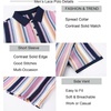 image:imageAlex Vando Mens Polo Shirts Short Sleeve Regular Fit Fashion Designed ShirtPink Multi Lace