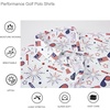 image:imageAlex Vando Mens Polo Shirts Short Sleeve Regular Fit Fashion Designed ShirtWhite American Flag
