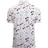 image:imageAlex Vando Mens Polo Shirts Short Sleeve Regular Fit Fashion Designed ShirtWhite American Flag