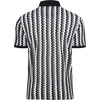 image:imageAlex Vando Mens Polo Shirts Short Sleeve Regular Fit Fashion Designed ShirtWhite Multi Lace