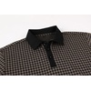 image:imageAlex Vando Mens Printed Golf Shirt Cooling Performance Short Sleeve Stretch Dress Polo Shirts MenBlackKhaki