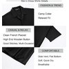 image:imageAlex Vando Mens Short Sleeve 2Piece Outfit Summer Shirt amp Shorts SetsBlack