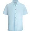 image:imageAlex Vando Mens Short Sleeve 2Piece Outfit Summer Shirt amp Shorts SetsBlue Line