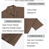 image:imageAlex Vando Mens Short Sleeve 2Piece Outfit Summer Shirt amp Shorts SetsBrown