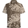 image:imageAlex Vando Mens Short Sleeve 2Piece Outfit Summer Shirt amp Shorts SetsBrown Leaf