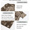 image:imageAlex Vando Mens Short Sleeve 2Piece Outfit Summer Shirt amp Shorts SetsBrown Leaf