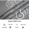 image:imageAlex Vando Mens Short Sleeve 2Piece Outfit Summer Shirt amp Shorts SetsGrey Paisley