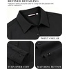 image:imageAlex Vando Womens Dress Shirts Wrinkle Free Regular Fit Solid Long Sleeve Stretch Work ShirtBlack