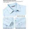 image:imageAlex Vando Womens Dress Shirts Wrinkle Free Regular Fit Solid Long Sleeve Stretch Work ShirtLightblue
