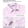 image:imageAlex Vando Womens Dress Shirts Wrinkle Free Regular Fit Solid Long Sleeve Stretch Work ShirtLightpurple