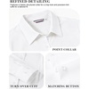 image:imageAlex Vando Womens Dress Shirts Wrinkle Free Regular Fit Solid Long Sleeve Stretch Work ShirtWhite