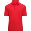 image:imageAlex Vando Mens Golf Shirt Moisture Wicking QuickDry Solid Short Sleeve Polo Shirts for MenRed 100